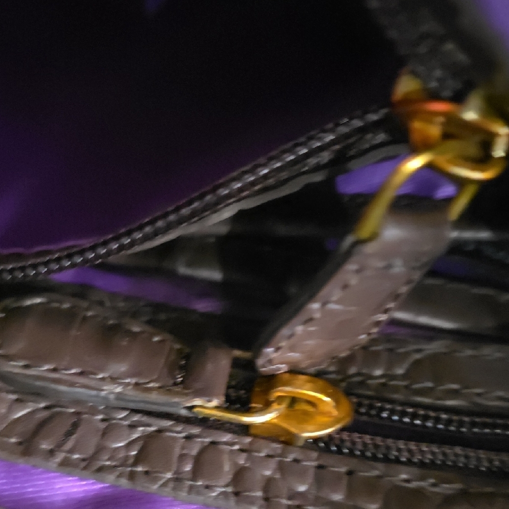 Sharif Leopard Print Crossbody Bag with Gold and Brown Accents - Picture 8 of 16